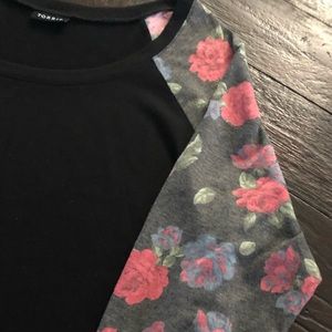 Floral Baseball  Raglan tee